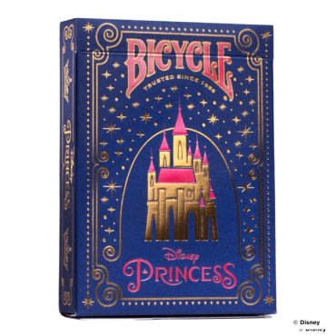 cartes bicycle disney princesses bleu boite 