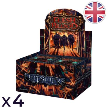 carton 4 boites de 24 boosters outsiders flesh and blood en 