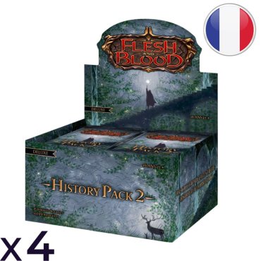 carton de 4 boites de 36 boosters flesh and blood history pack 2 deluxe fr 