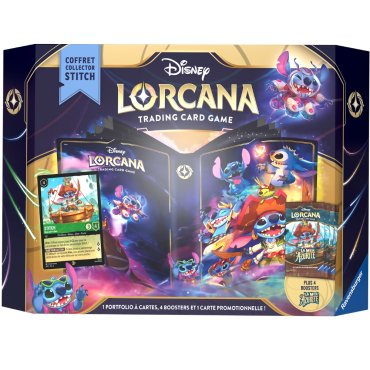 coffret collector stitch la mer azurite disney lorcana 