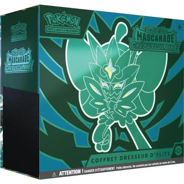 coffret dresseur d elite ecarlate et violet mascarade crepusculaire etb ev6 pokemon boite 