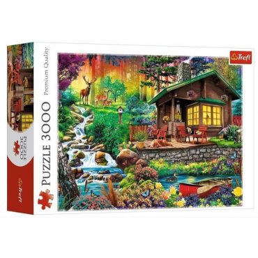 cottage dans les bois puzzle 3000 pieces81984 2fs 