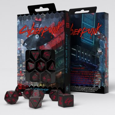 cyberpunk red rpg dice set 