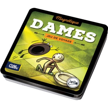 dames magnetique jeu iello boite de jeu 