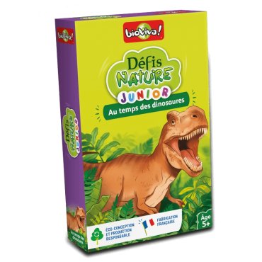 defis nature junior au temps des dinosaures boite de jeu 