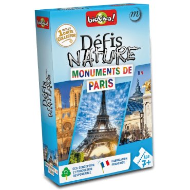 defis nature monuments de paris jeu bioviva boite de jeu 