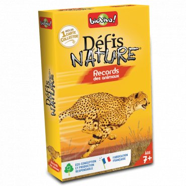 defis nature records des animaux boite de jeu 