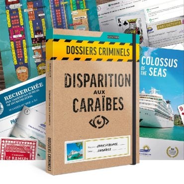 disparition aux caraibes boite de jeu 