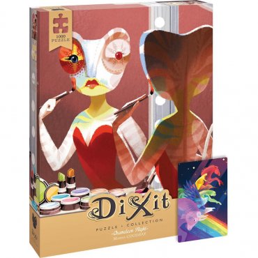 dixit puzzle 1000p chamelon night boite de jeu 