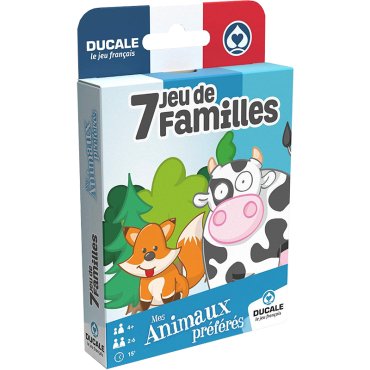 ducale jeu de 7 familles mes animaux preferes boite de jeu 