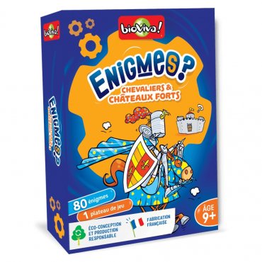 enigmes chevaliers et chateaux forts jeu bioviva boite 