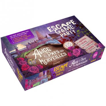 escape game party alice au pays des merveilles jeu mango boite 