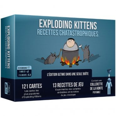 exploding kitten recettes chatastrophiques boite de jeu 