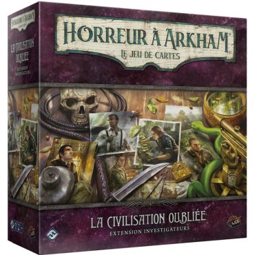 horreur a arkham civilisation oubliee extension investigateurs boite de jeu 