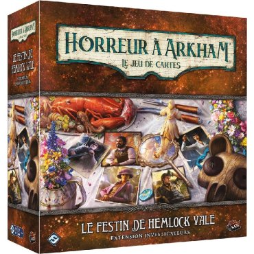 horreur a arkham jce extension investigateur le festin de hemlock vale jeu fantasy flight boite de jeu 