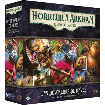 horreur a arkham jce extension investigateur les devoreurs de reves jeu fantasy flight boite de jeu 