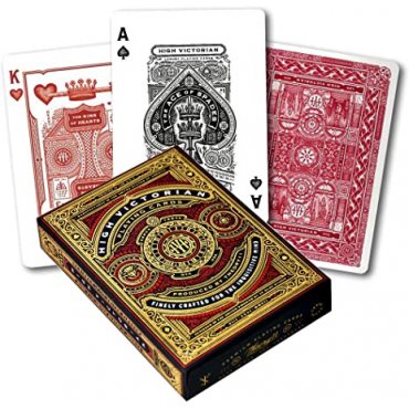 jeu de 54 cartes bicycle premium high victorian red 