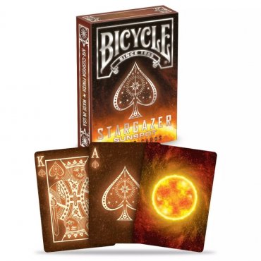 jeu de 54 cartes bicycle stargazer sunspot 