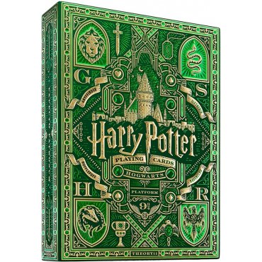 jeu de 54 cartes harry potter vert serpentard 