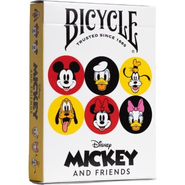 jeu de 54 cartes mickey and friends bicycle boite 