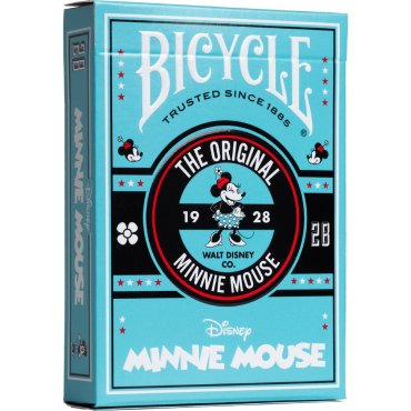 jeu de 54 cartes minnie mouse bicycle boite 