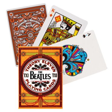 jeu de 54 cartes theory11 beatles orange 