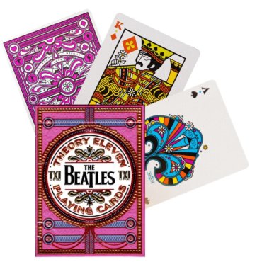 jeu de 54 cartes theory11 beatles rose 