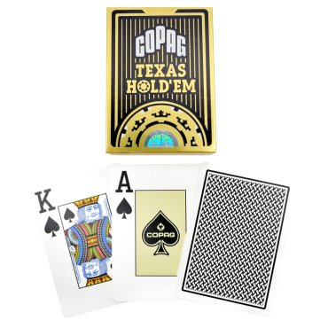 jeu de 55 cartes copag texas hold em noir materiel de jeu 