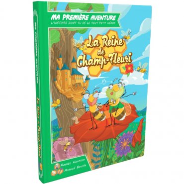 la reine de champ fleuri ma premiere aventure livre jeu game flow couverture 