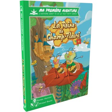 la reine de champ fleuri ma premiere aventure version longue livre jeu game flow couverture 