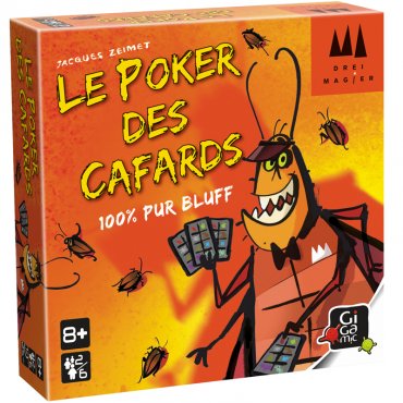 le poker des cafards jeu gigamic boite 