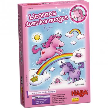 licornes dans les nuages le jeu haba boite 