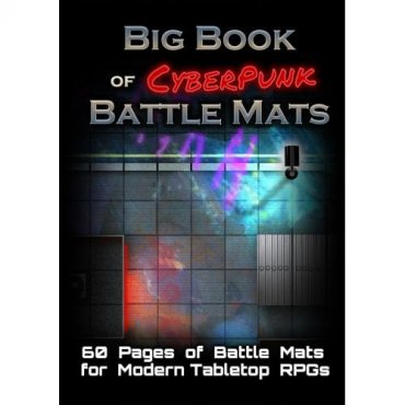 livre plateau de jeu the big book of cyberpunk battle mats 