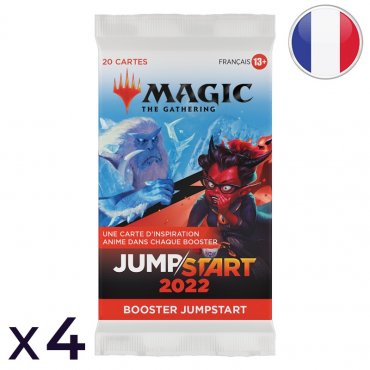 lot 4 boosters magic jumpstart 2022 fr 