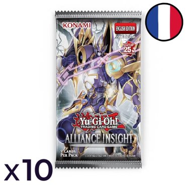 lot de 10 boosters alliance insight yu gi oh 