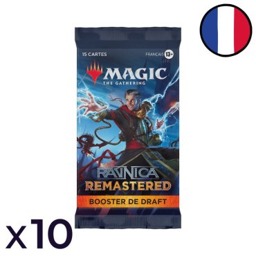 lot de 10 boosters de draft ravnica remastered magic fr 