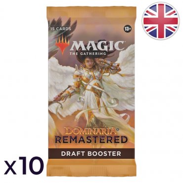 lot de 10 boosters dominaria remastered magic en 