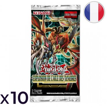 lot de 10 boosters explosion de laile des tenebres yu gi oh fr 