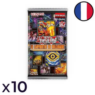 lot de 10 boosters le labyrinthe du millenaire yu gi oh fr 