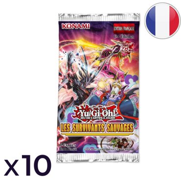 lot de 10 boosters les survivants sauvages yu gi oh fr 