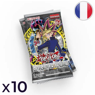 lot de 10 boosters linvasion des tenebres yu gi oh fr  