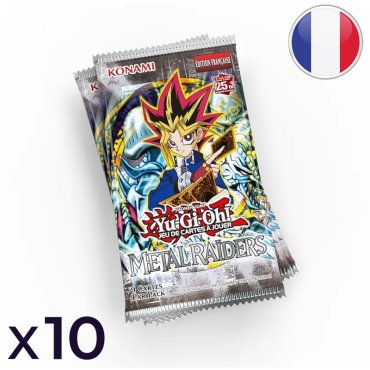 lot de 10 boosters metal raiders yu gi oh fr  