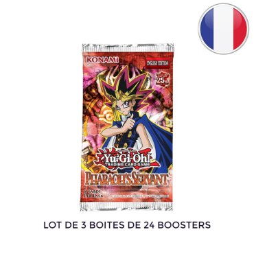 lot de 3 boites de 24 boosters serviteur du pharaon yu gi oh fr 