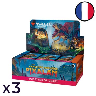 lot de 3 boites de 36 boosters de draft les cavernes oubliees dixalan magic fr 