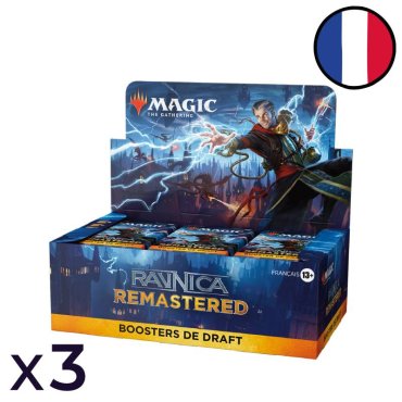 lot de 3 boites de boosters de draft ravnica remastered magic fr 