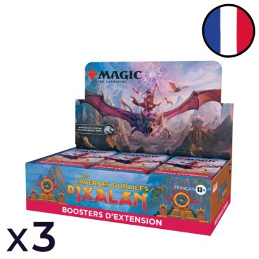 lot de 3 boites de boosters dextension les cavernes oubliees dixalan magic fr 