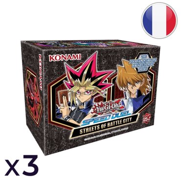 lot de 3 coffrets speed duel rues de bataille ville yu gi oh 