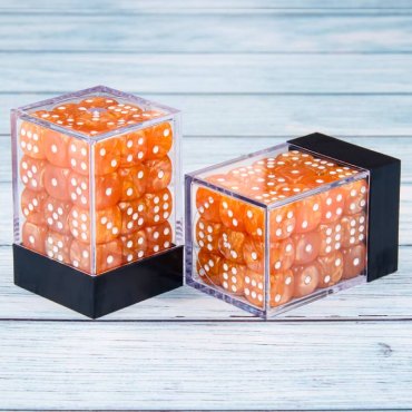 lot de 36 des 6 faces 12mm orange nacre 99030 image 1 