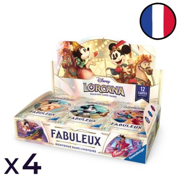 lot de 4 displays fabuleux lorcana fr 