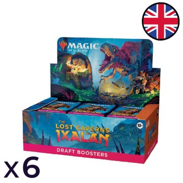 lot de 6 boites de 36 boosters de draft les cavernes oubliees dixalan magic en 